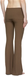 SKIMS Brown Soft Lounge Fold Over Pants