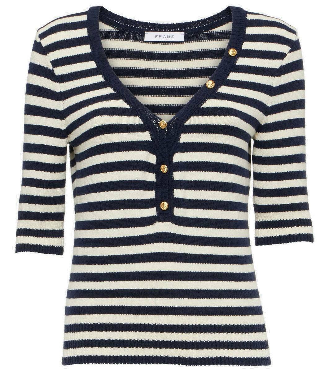 Cotton Jersey Chain Stitch Top main image 1