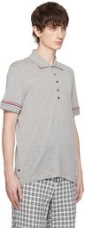 Thom Browne Gray Patch Polo