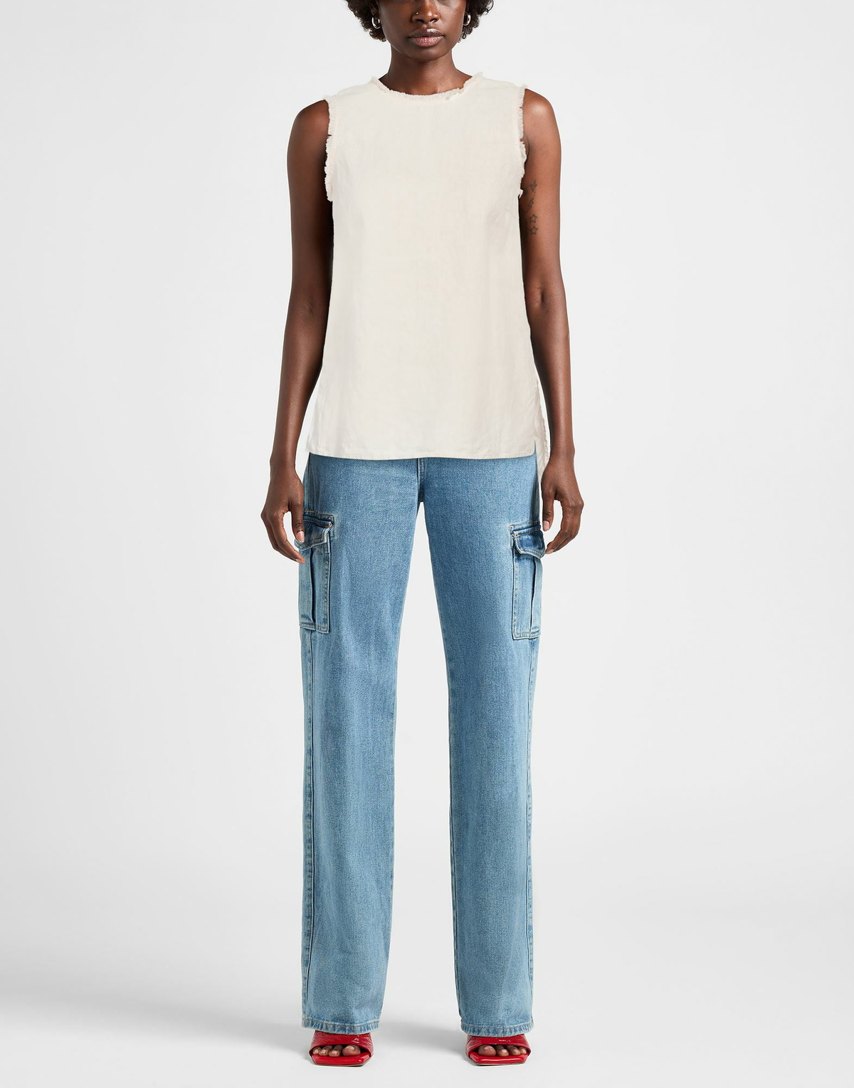 Peserico Womens Top Ivory