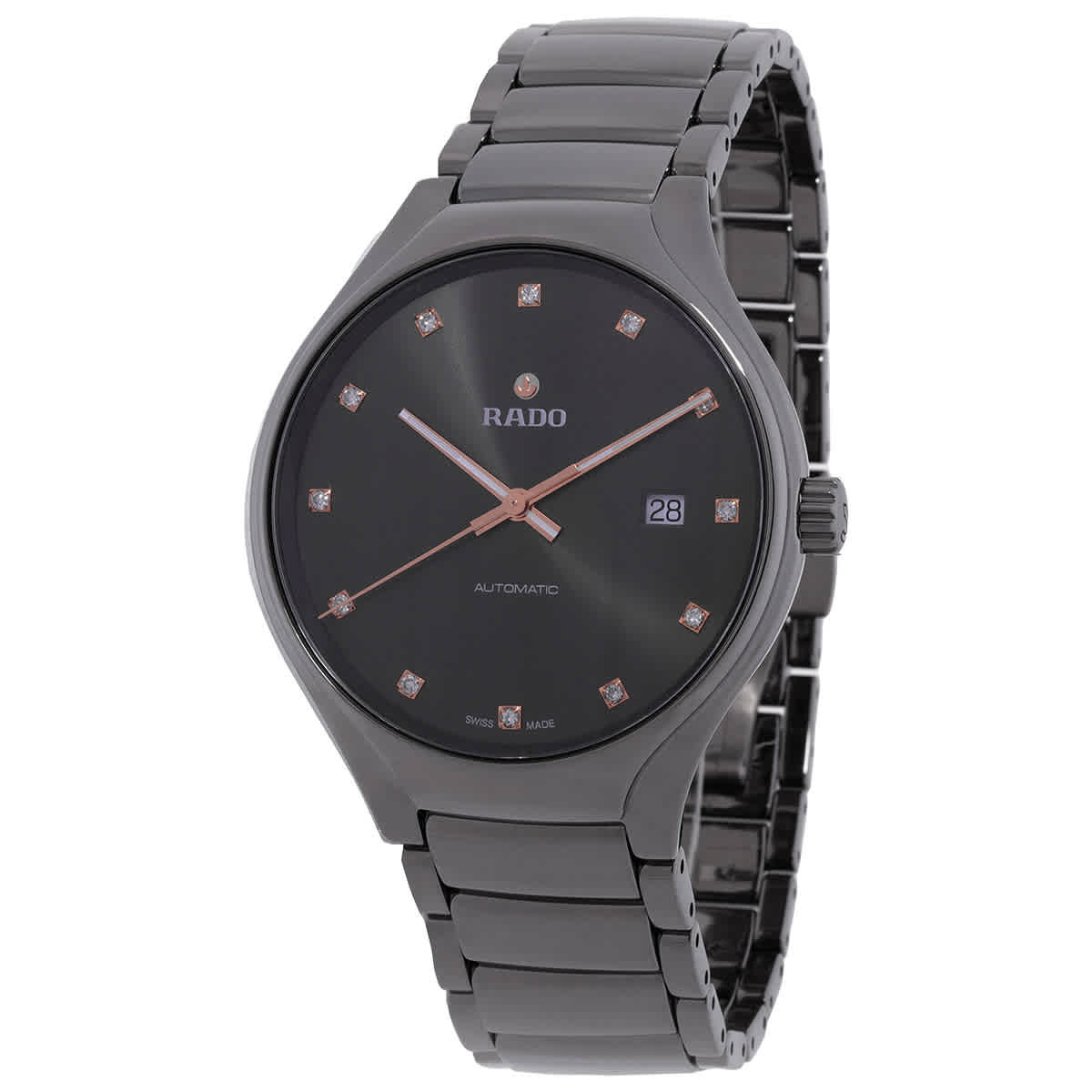 Rado True Automatic Diamond Black Dial Unisex Watch R27057732