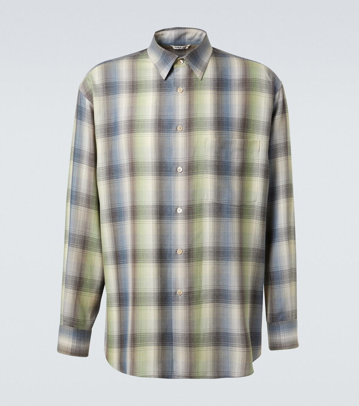 Auralee Plaid wool shirt Auralee