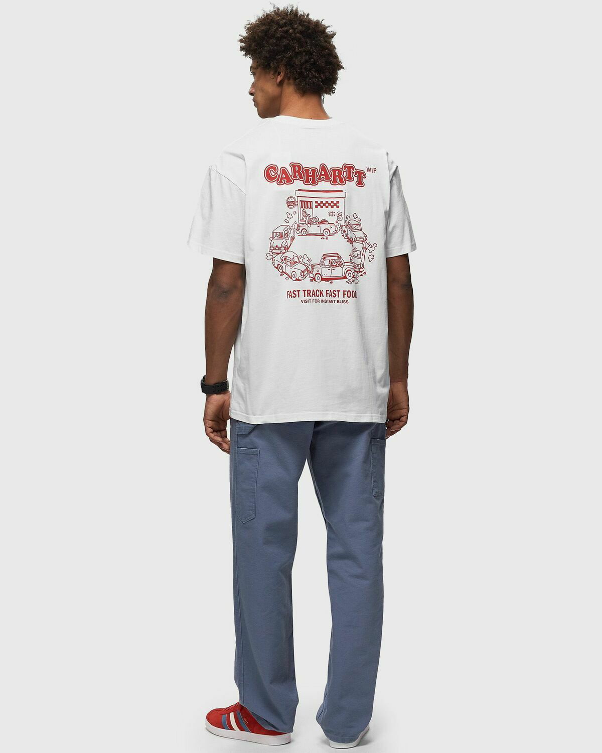 Carhartt Wip S/S Fast Food Tee White - Mens - Shortsleeves Carhartt WIP