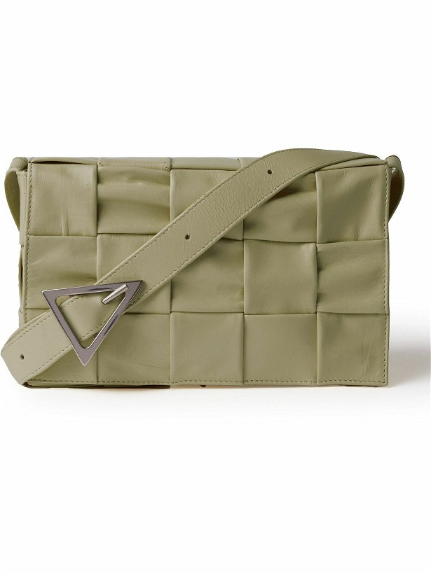 Photo: Bottega Veneta - Cassette Mini Intrecciato Leather Messenger Bag