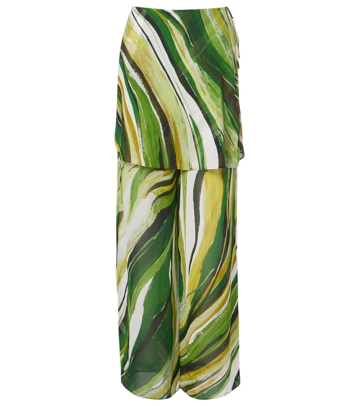 Photo: Christopher Esber Printed silk wide-leg pants