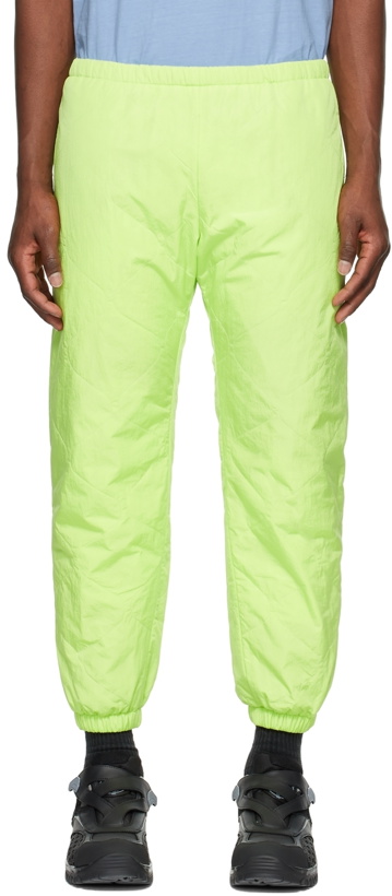 Photo: RK SSENSE Exclusive Green Quilted Lounge Pants