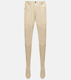 Saint Laurent - Pantaboots leather pants (FR38/shoe 39)