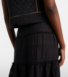 Marant Etoile Paoline lace-trimmed maxi skirt