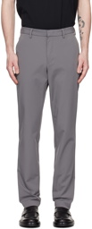 BOSS Gray Slim-Fit Trousers