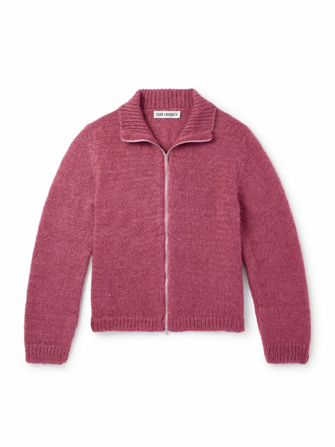 Our Legacy - Float Mohair and Silk-Blend Zip-Up Cardigan - Red Our