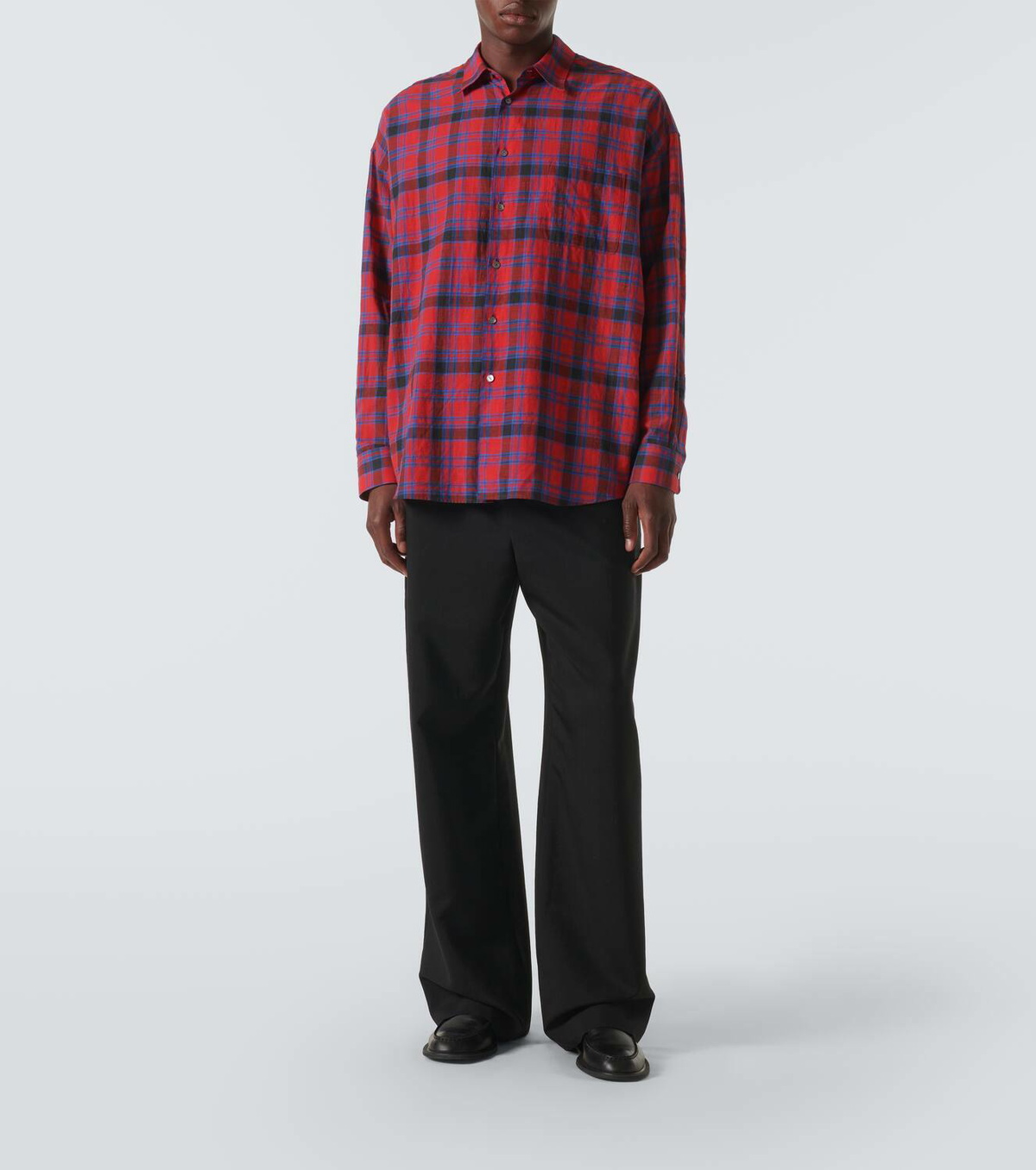 【デイリーに使える】The Row Lancaster チェック柄シャツ デイリーに使える】The Row Lancaster チェック柄シャツ (The