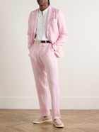 Oliver Spencer - Fishtail Slim-Fit Linen Suit Trousers - Pink