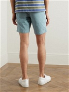 Mr P. - Straight-Leg Cotton-Twill Shorts - Blue