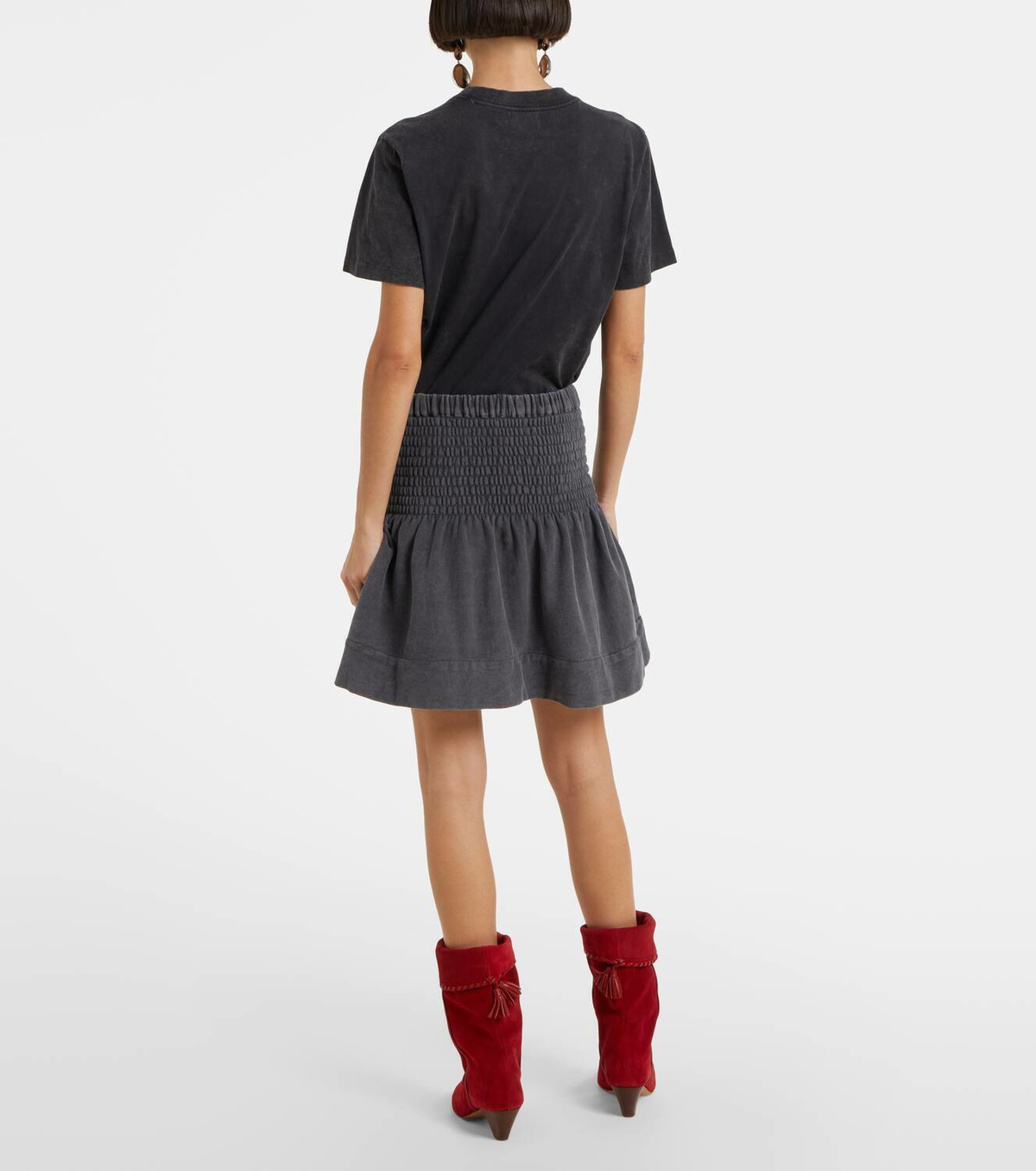 Marant Etoile Pacifica high-rise cotton miniskirt
