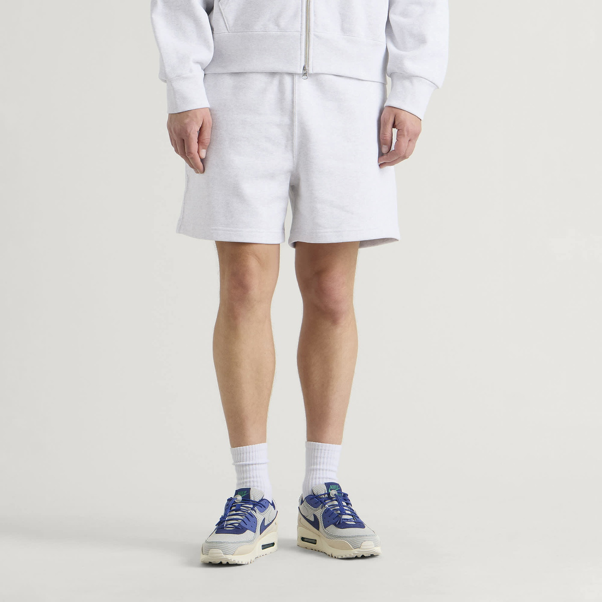 Nike Men's 560 Fleece Short in Birch Heather