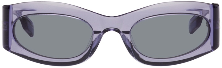 Photo: MCQ Purple Oval Sunglasses