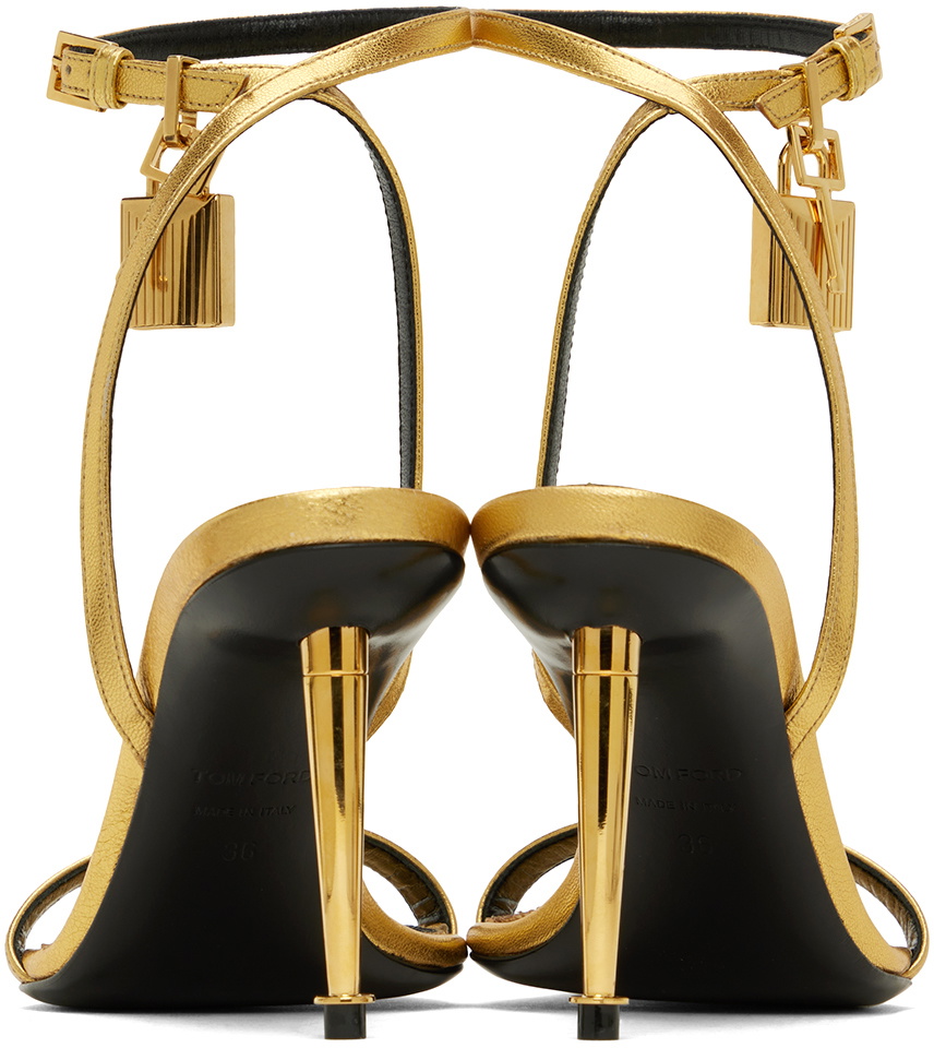 TOM FORD 26S HIGH-HEELED SANDALS 105 MM IN GREEN FABRIC AND CALFSKIN