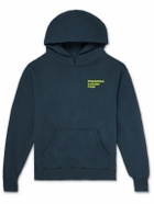 Pasadena Leisure Club - Logo-Print Cotton-Jersey Hoodie - Blue
