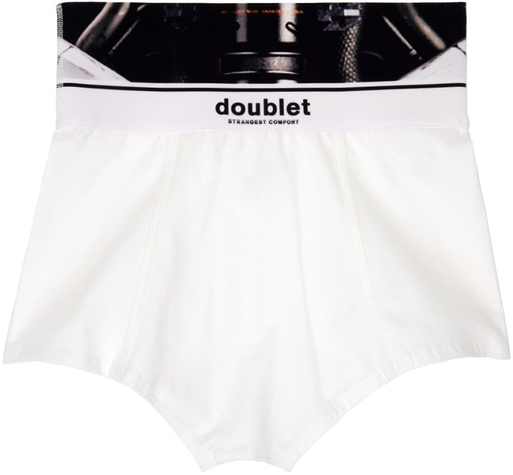 Photo: Doublet White Printed Boxers