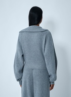Sportmax Wool-Blend Zip-Up Sweater