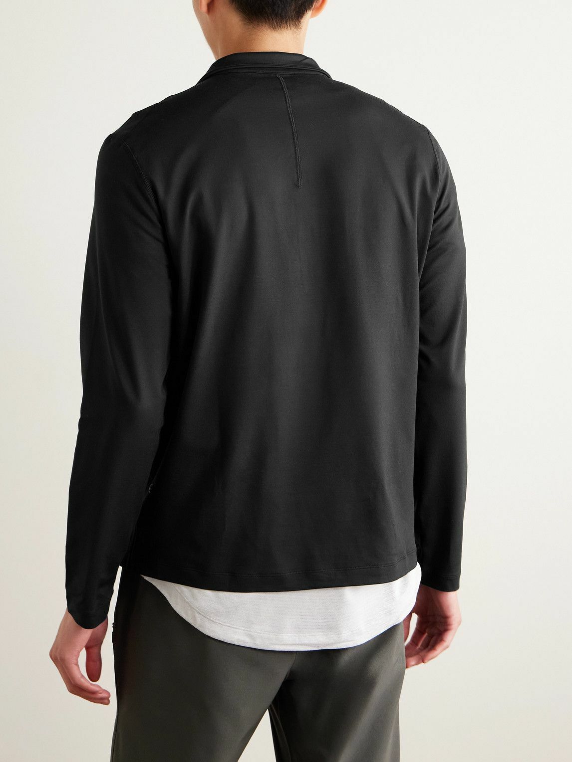 Lululemon - Stretch Recycled-Jersey Half-Zip Sweatshirt - Black