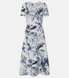 Oscar de la Renta Printed cocktail dress