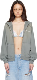 Acne Studios Khaki Mended Fleece Hoodie