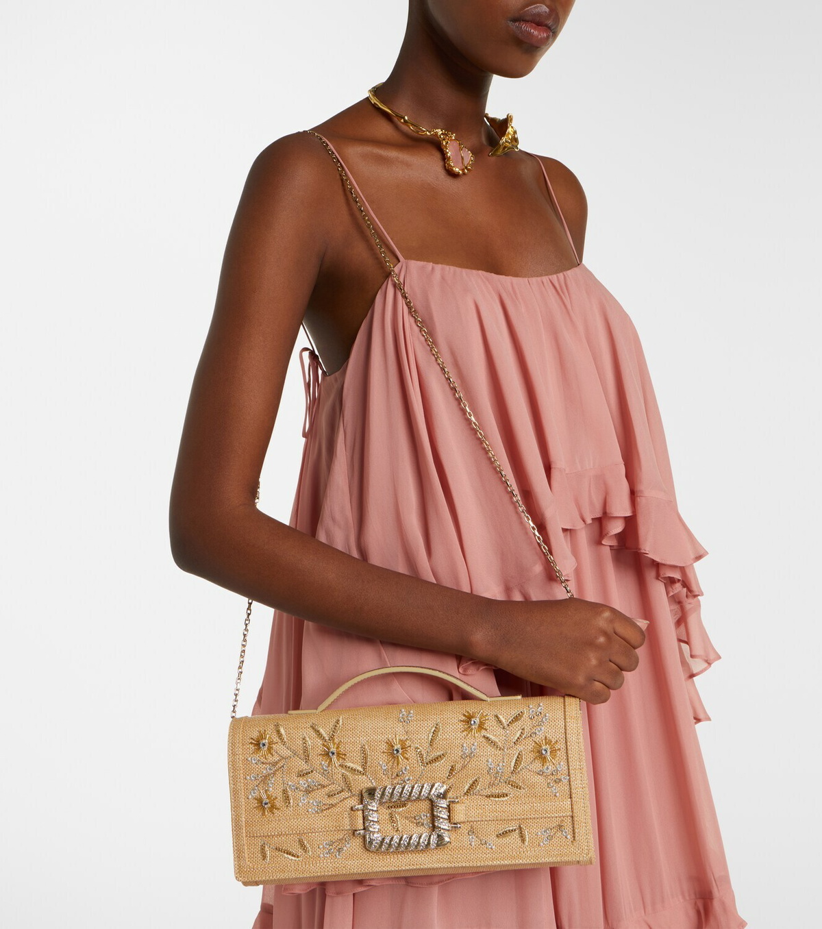 Roger Vivier Belle Vivier Small embroidered top-handle bag