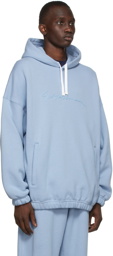 Giorgio Armani Blue Logo Hoodie