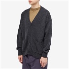 Margaret Howell Men's Boxy Cardigan in Charcoal