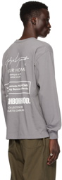 YOHJI YAMAMOTO Gray NEIGHBORHOOD Edition Long Sleeve T-Shirt