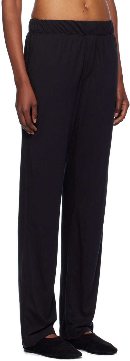 ÉTERNE Black Jersey Lounge Pants