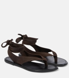 The Row Leather thong sandals