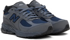 New Balance Big Kids Gray & Blue 2002R Sneakers