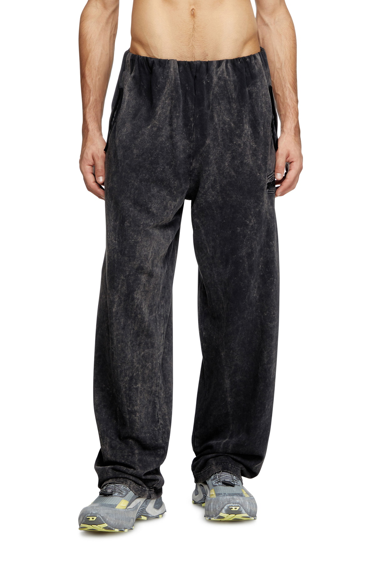 Diesel Sweatpants with metal-effect Oval D logo - Pants Mens