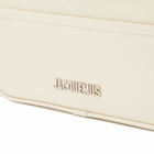 Jacquemus Men's Le Baneto Small Messenger Bag in Light Ivory 