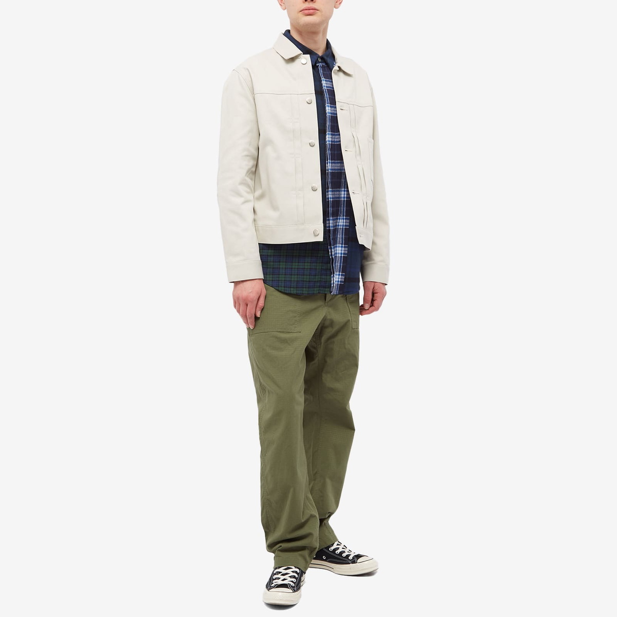 Uniform Experiment Men's Trucker Jacket in Off White Uniform