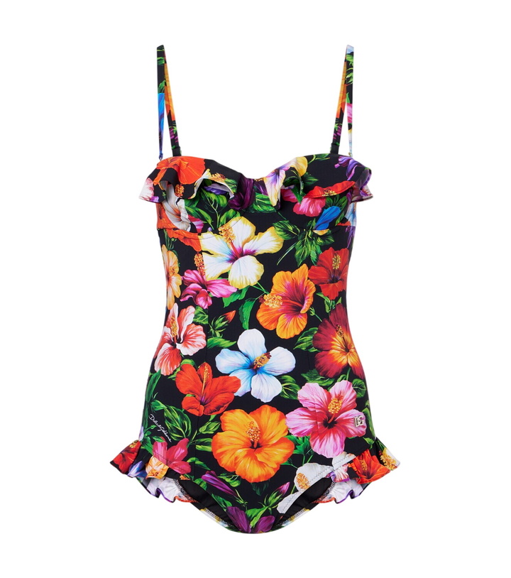 Photo: Dolce&Gabbana Floral ruffled swimsuit