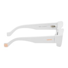 Loewe White and Orange Paulas Ibiza Square Sunglasses