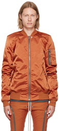 Rick Owens Orange Flight Bomber Jacket