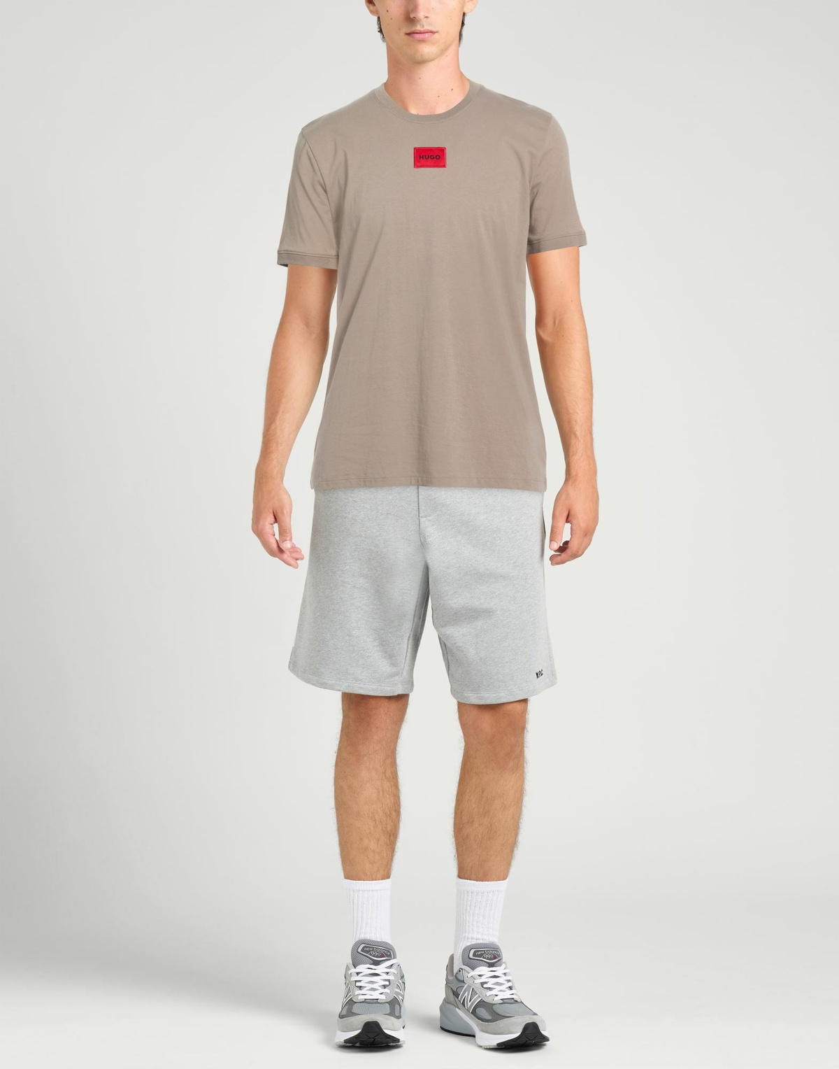 Hugo Mens T-shirt Light brown