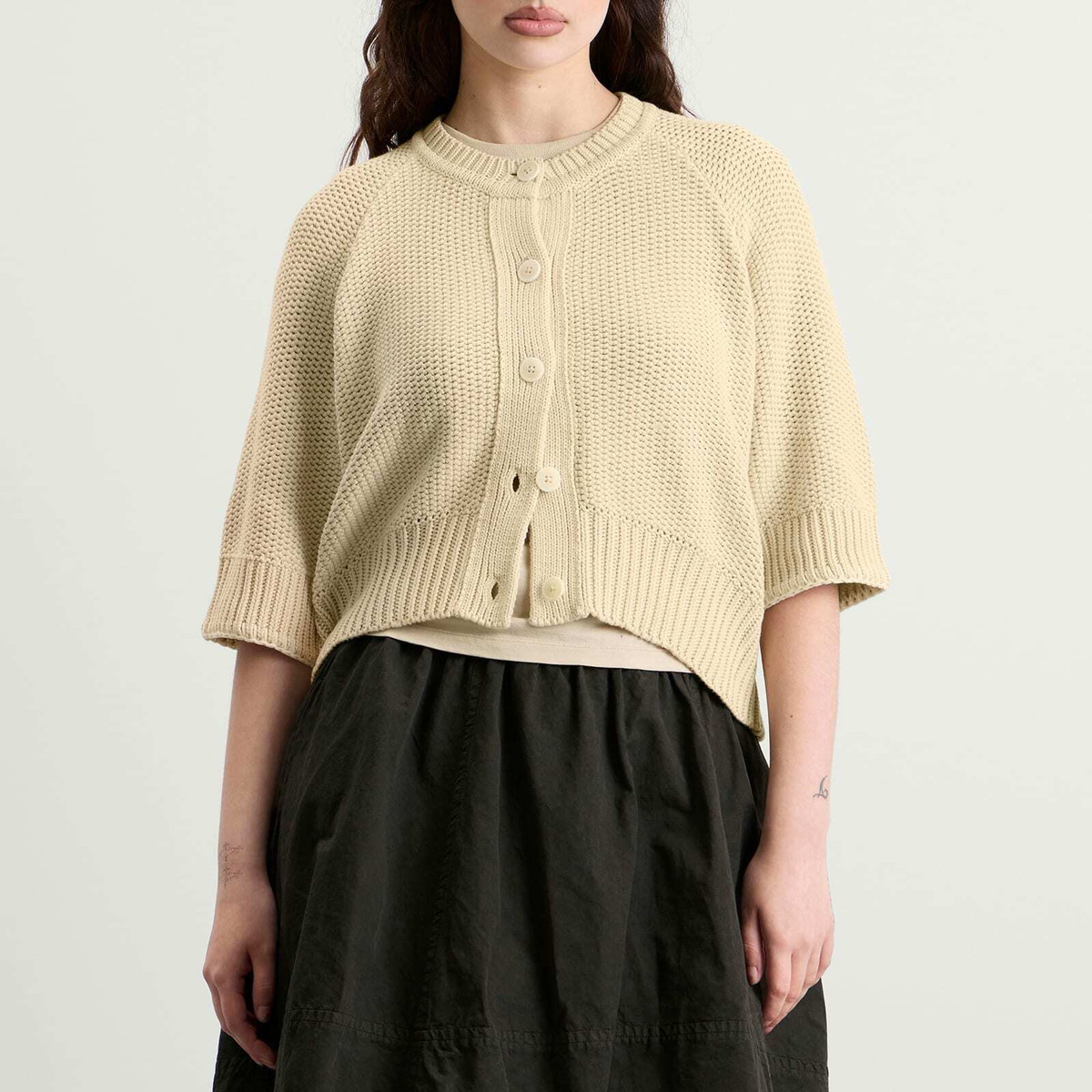 YMC Women's Kwai Cardigan in Shell