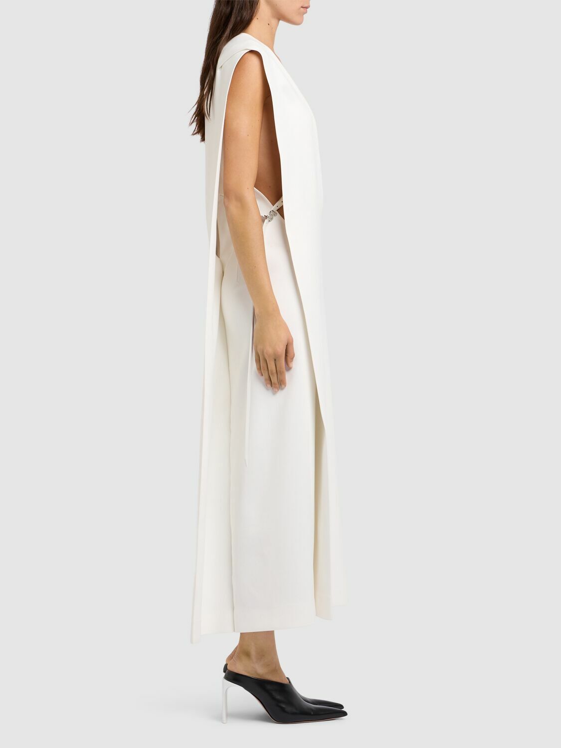 【送料&関税込】Off-White Midi Viscose Dress ZARA NWT WOMAN SS24 OPENWORK EMBROIDERED MIDI DRESS WHITE