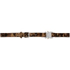1017 ALYX 9SM Black and Brown Leopard Belt