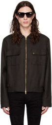 AMIRI Brown Flannel Jacket