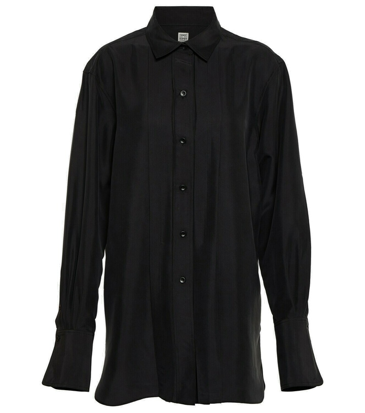 Photo: Toteme Oversized silk shirt