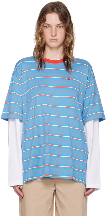 Photo: Acne Studios Blue Layered Long Sleeve T-Shirt