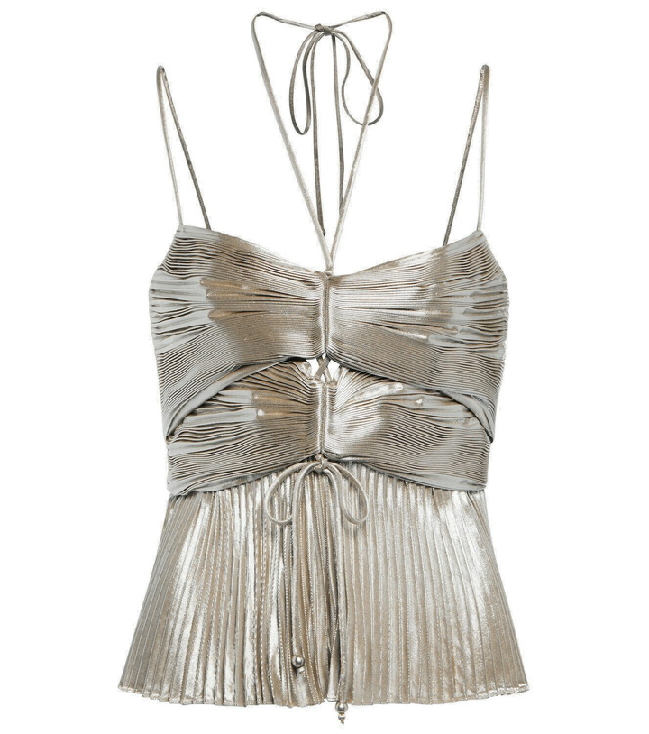 Photo: Altuzarra - Justin halterneck lamé top