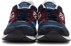 New Balance Navy & Burgundy Made In UK 1500 Sneakers