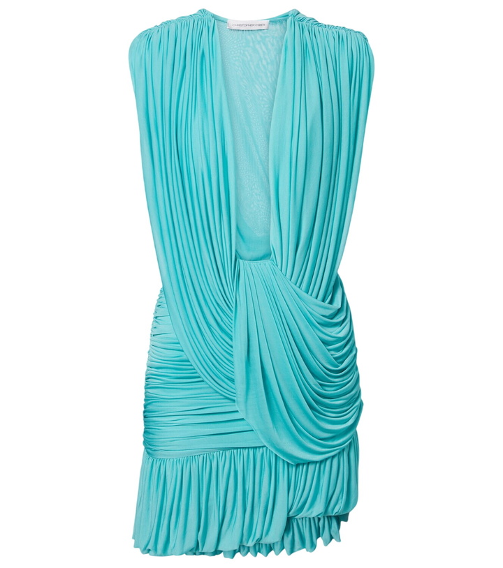 Photo: Christopher Esber Ripple draped jersey minidress